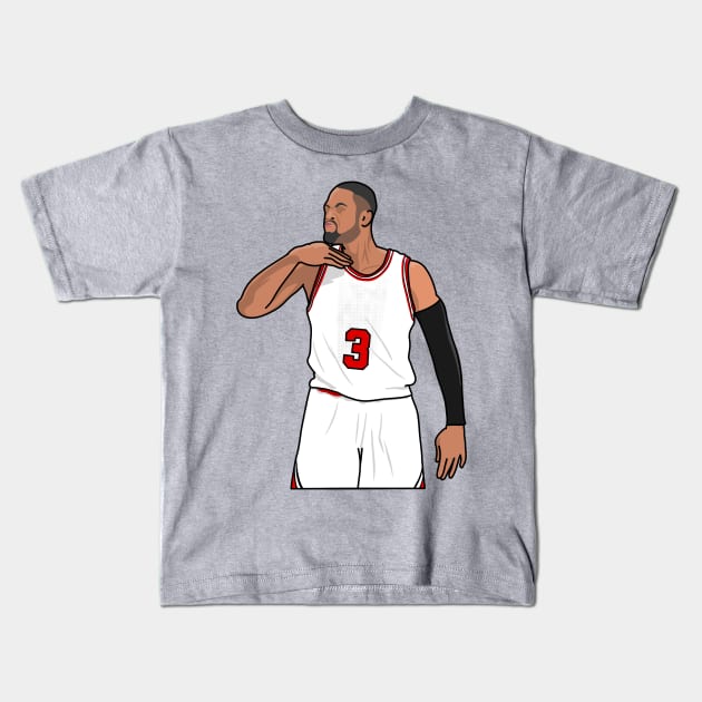 dwade gesture Kids T-Shirt by rsclvisual